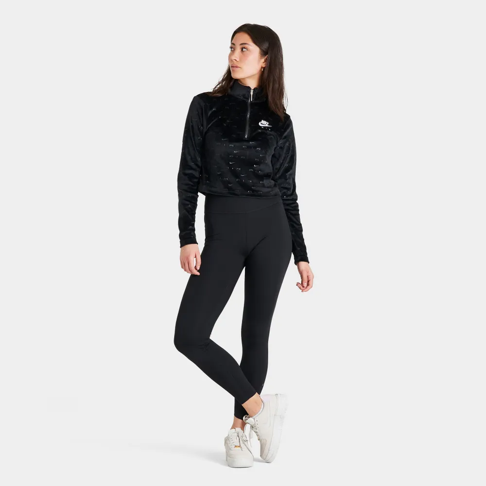 Nike Women’s One Luxe Mid-Rise Pocket Leggings Black / Clear