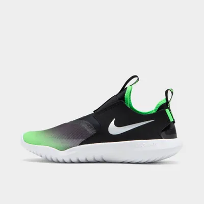 Nike Flex Runner GS Black / Chrome - Green Strike