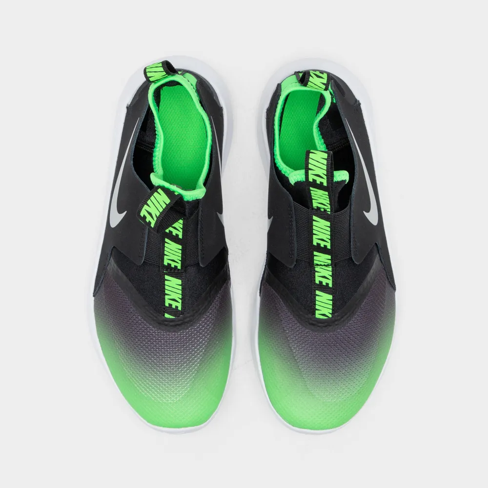 Nike Flex Runner GS Black / Chrome - Green Strike