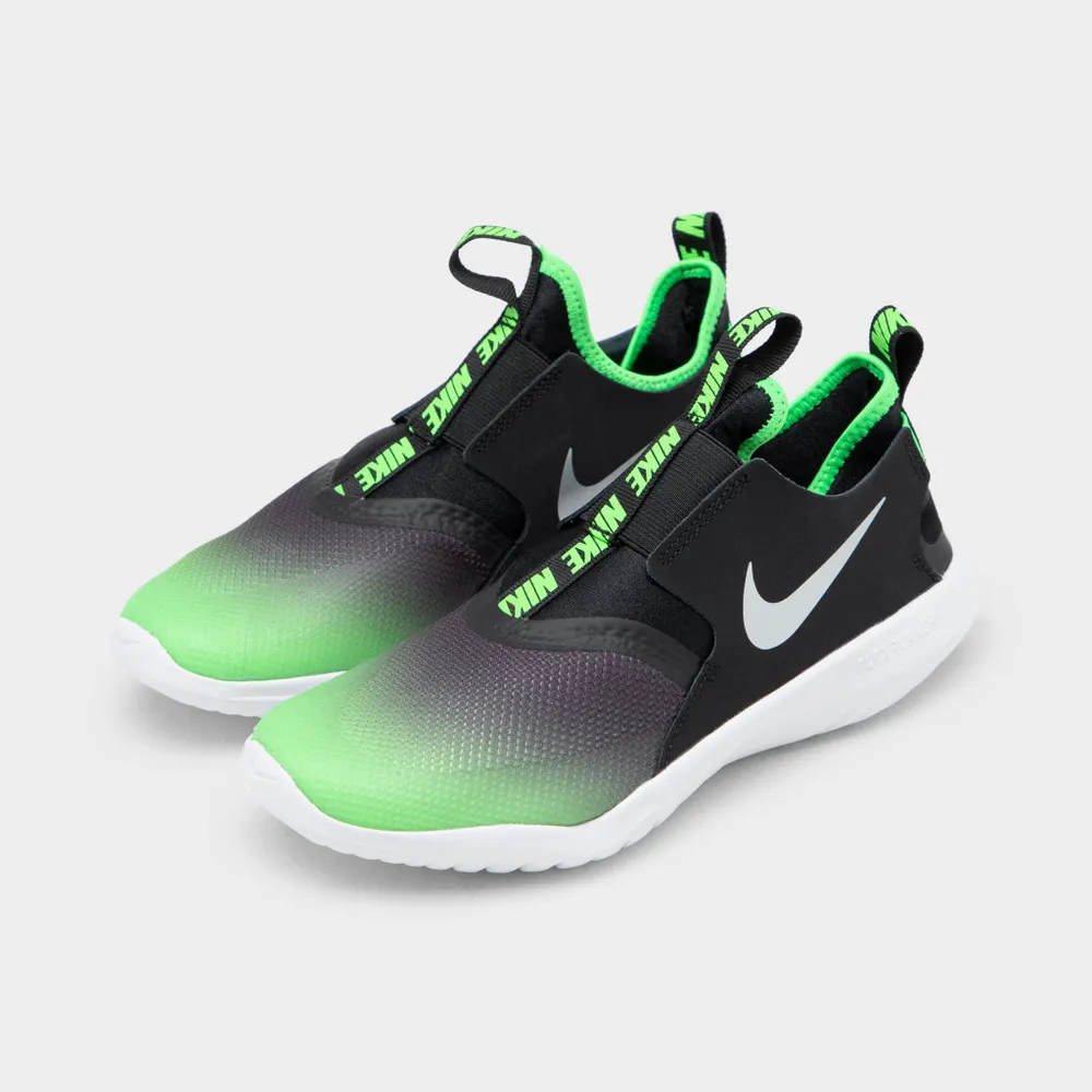 Nike Flex Runner GS Black / Chrome - Green Strike