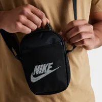 Nike Heritage 1L Crossbody Bag Black / Black - White