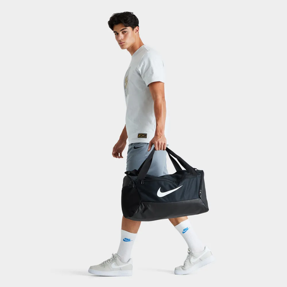 Nike Brasilia Training Medium Duffle Bag, Durable for Women & Men with  Adjustable Strap, Black/Black/White