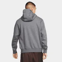 Nike Sportswear Club Fleece Pullover Hoodie Charcoal Heather / Anthracite - White