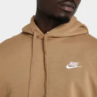 Nike Sportswear Club Fleece Pullover Hoodie DK Driftwood / - White