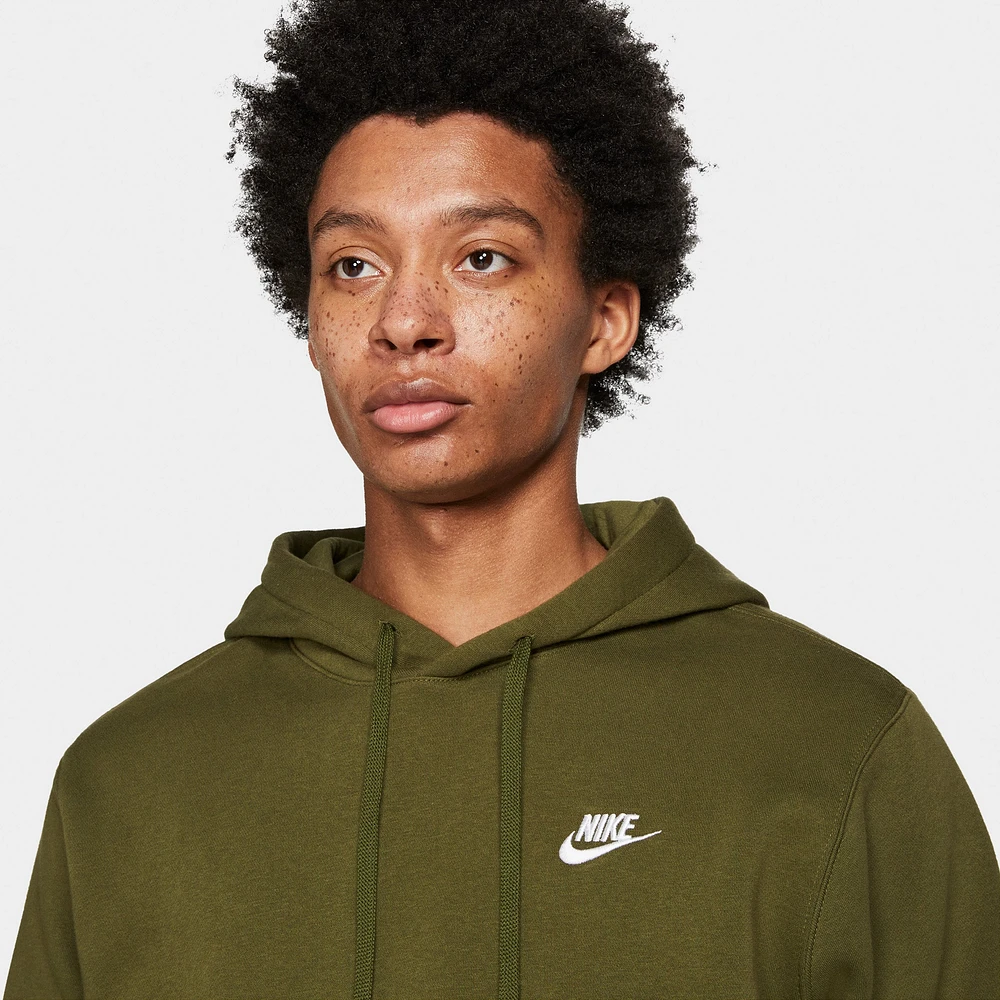 Nike Sportswear Club Fleece Pullover Hoodie Rough Green / - White