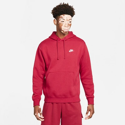 Nike Sportswear Club Fleece Pullover Hoodie Pomegranate / - White