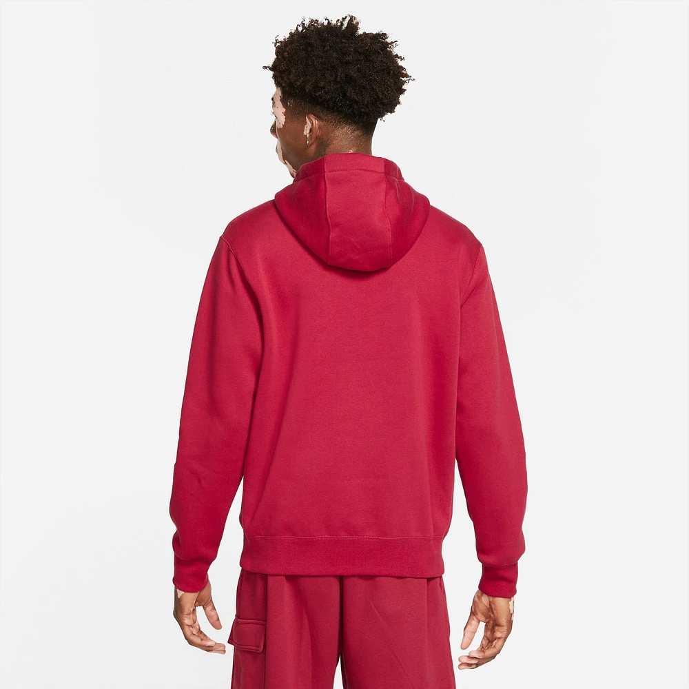 Nike Sportswear Club Fleece Pullover Hoodie Pomegranate / - White