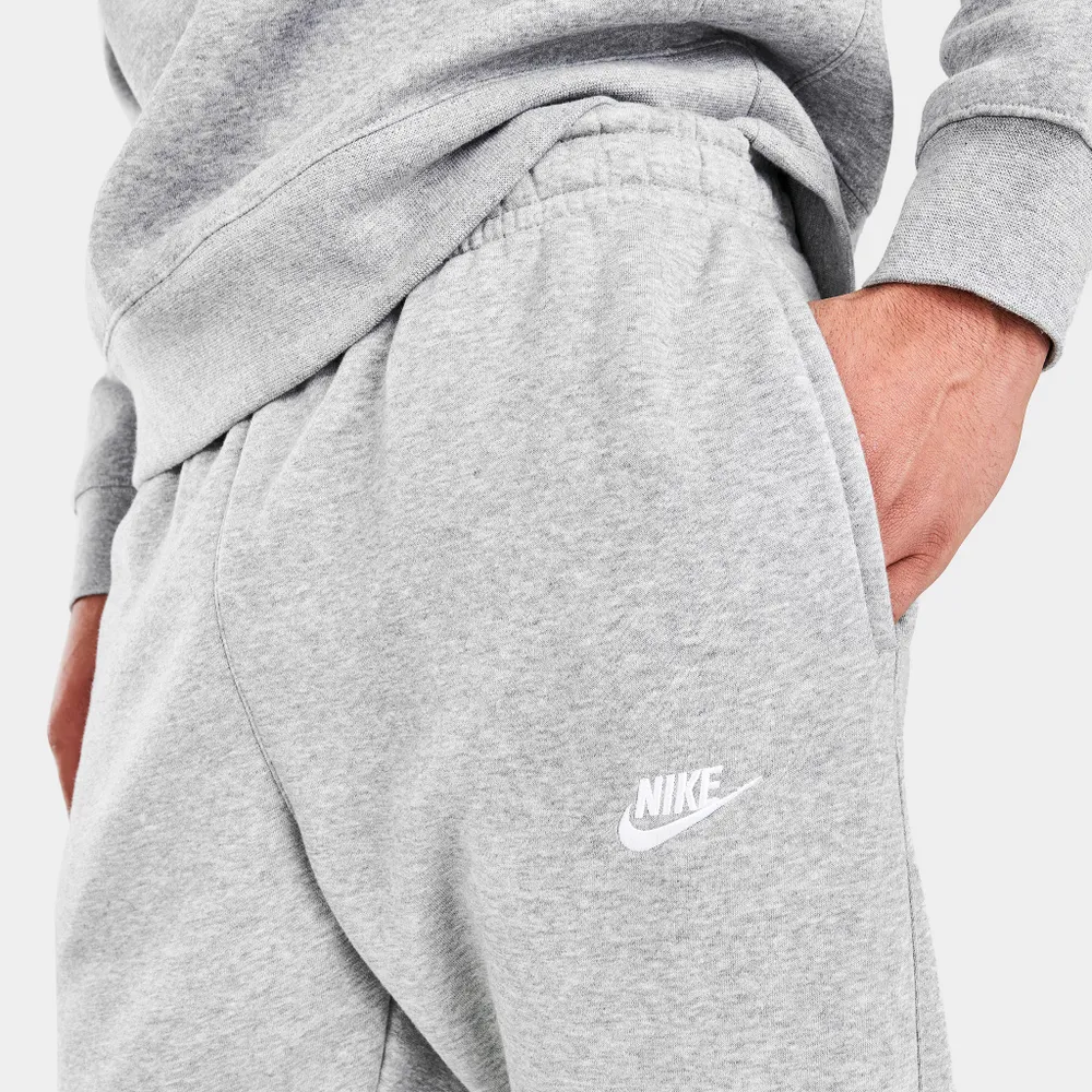 Nike Sportswear Club Fleece Joggers Dark Grey Heather / Matte Silver - White