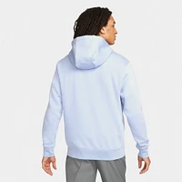 Nike Sportswear Club Fleece Graphic Pullover Hoodie Light Marine / - White