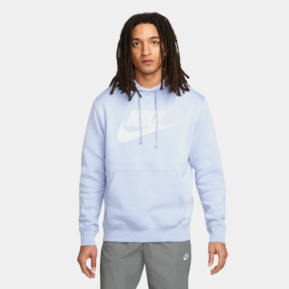 Nike Sportswear Club Fleece Pullover Hoodie Light Marine / - White