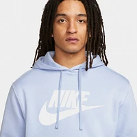 Nike Sportswear Club Fleece Graphic Pullover Hoodie Light Marine / - White