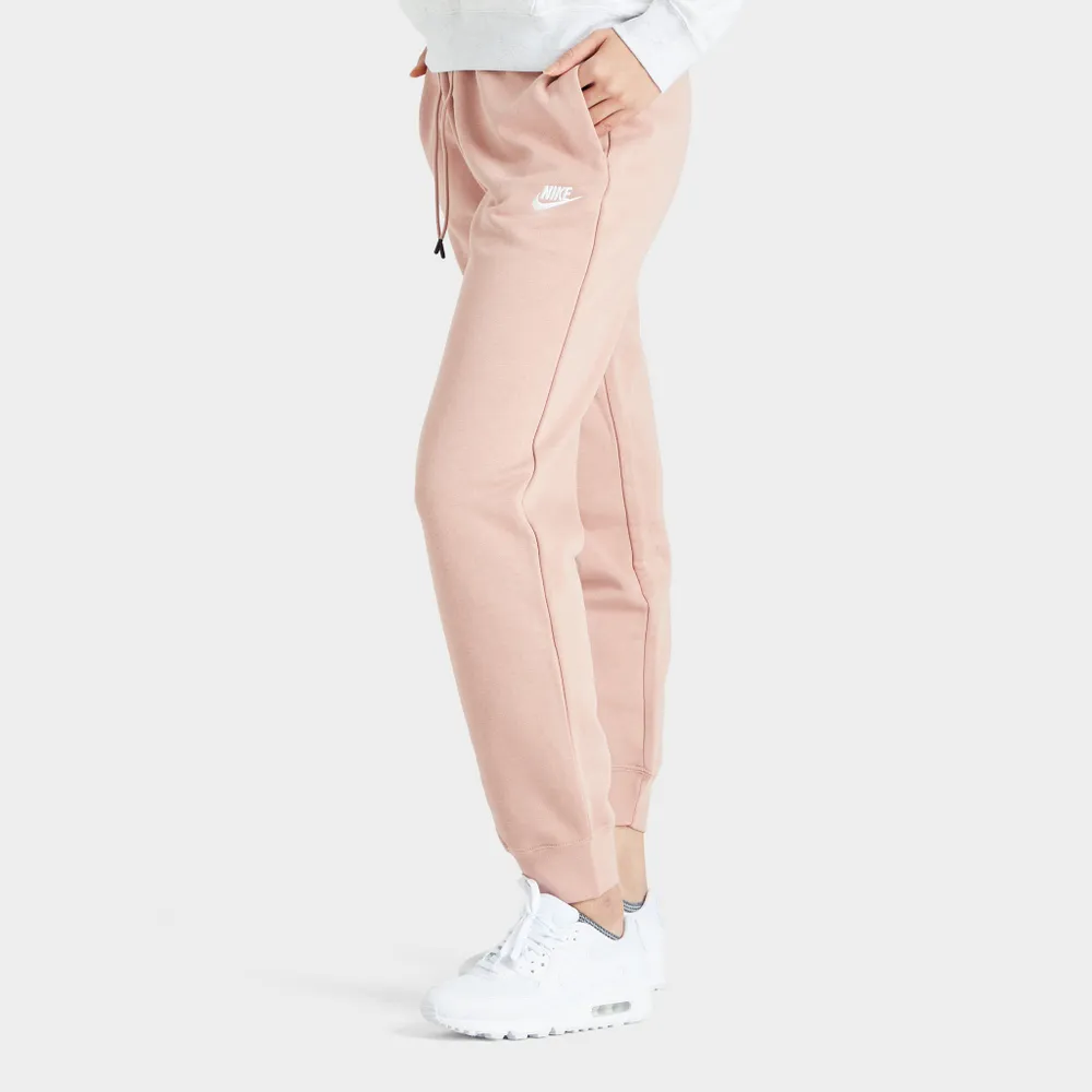 Nike Sportswear Women's Essential Fleece Pants Rose Whisper / White