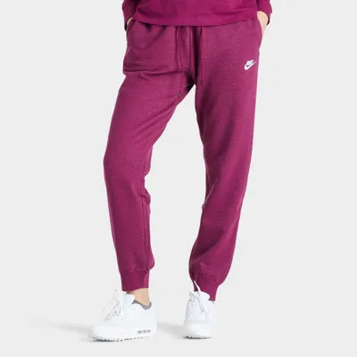 Nike Sportswear Women’s Essential Fleece Pants Sangria / Heather - White