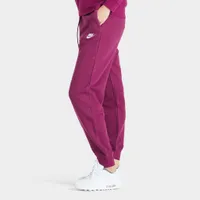 Nike Sportswear Women’s Essential Fleece Pants Sangria / Heather - White