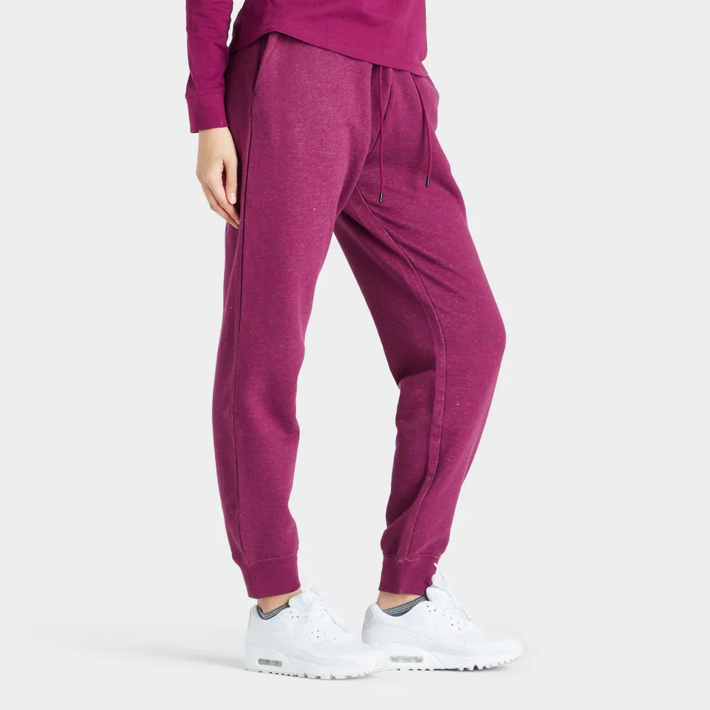 Nike Sportswear Women's Essential Fleece Pants Dark Grey Heather / White