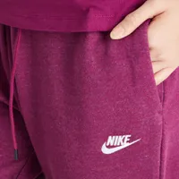 Nike Sportswear Women’s Essential Fleece Pants Sangria / Heather - White