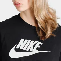 Nike Sportswear Women's Essential Cropped T-shirt Black / White