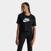 Nike Sportswear Women's Essential Cropped T-shirt Black / White