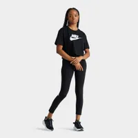 Nike Sportswear Women's Essential Cropped T-shirt Black / White