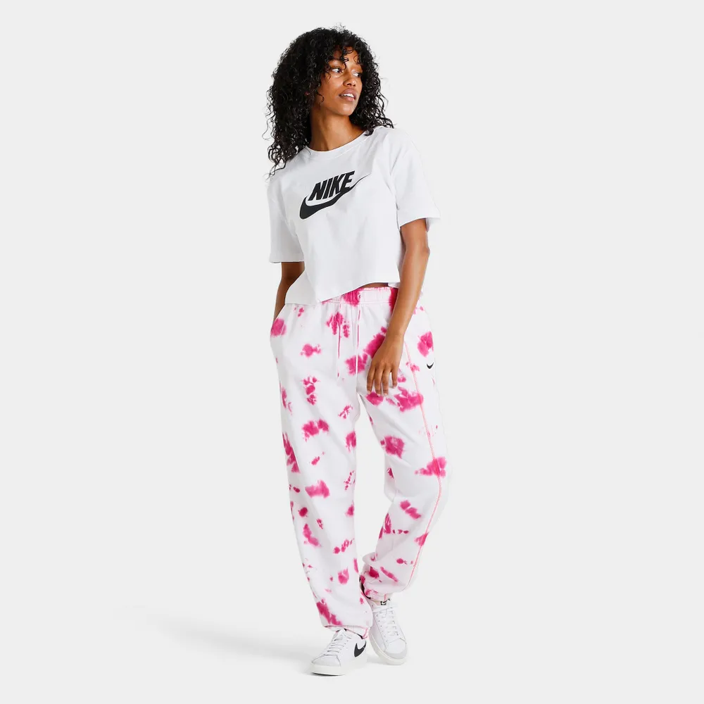 Nike Sportswear Women's Essential Cropped T-shirt White / Black