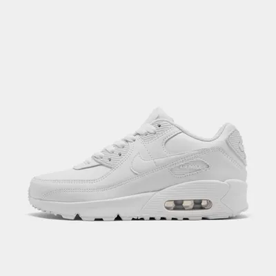 Nike Air Max 90 Leather GS White / Metallic Silver