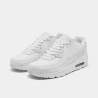 Nike Air Max 90 Leather GS White / Metallic Silver