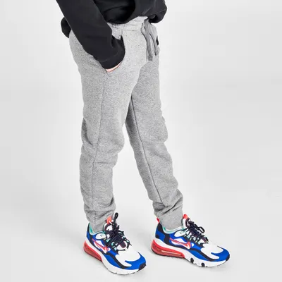 Nike Sportswear Junior Boys’ Club Fleece Pants Carbon Heather / Cool Grey - White