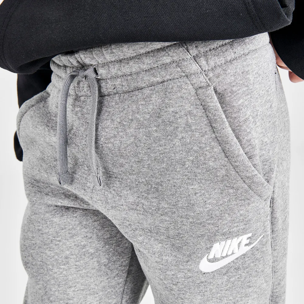 Nike Sportswear Junior Boys’ Club Fleece Pants Carbon Heather / Cool Grey - White