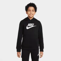 Nike Sportswear Junior Boys’ Club Fleece Pullover Hoodie Black / Lt Smoke Grey