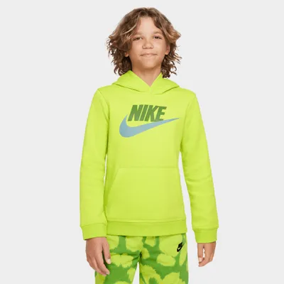 Nike Sportswear Junior Boys’ Club Fleece Pullover Hoodie Atomic Green / Chlorophyll