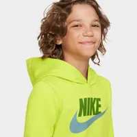 Nike Sportswear Junior Boys’ Club Fleece Pullover Hoodie Atomic Green / Chlorophyll