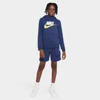 Nike Sportswear Junior Boys’ Club Fleece Pullover Hoodie Midnight Navy / White