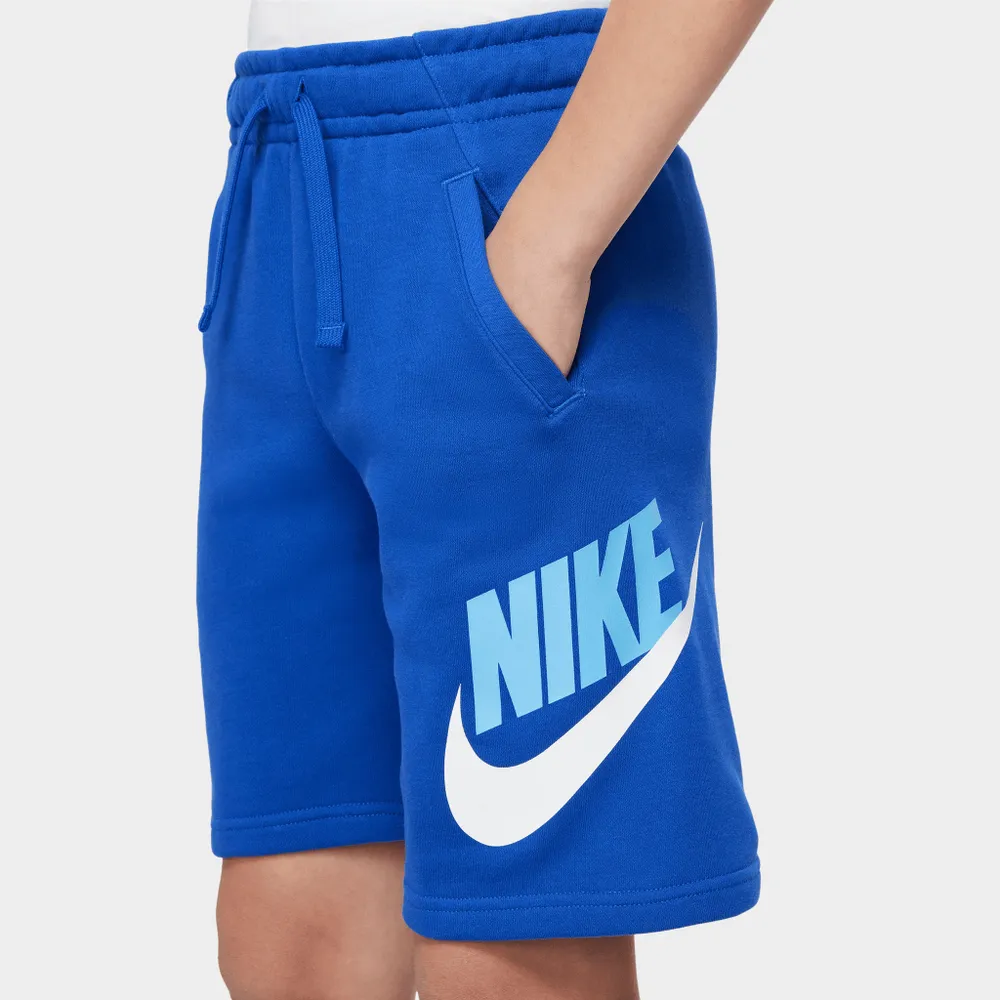 Nike Sportswear Junior Boys’ Club + HBR French Terry Shorts Game Royal  / - University Blue