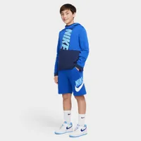 Nike Sportswear Junior Boys’ Club + HBR French Terry Shorts Game Royal  / - University Blue