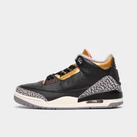 Jordan Women’s 3 Retro Black / Fire Red - Metallic Gold