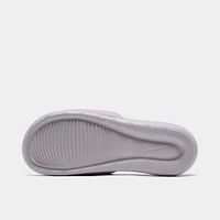Nike Women's Victori One Slide Sandals Barely Rose / Metallic Silver