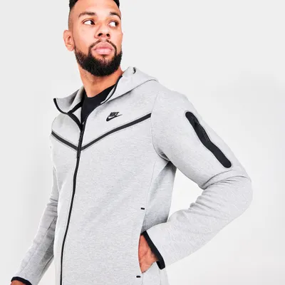 Nike Sportswear Tech Fleece Full-Zip Hoodie Dark Grey Heather / Black