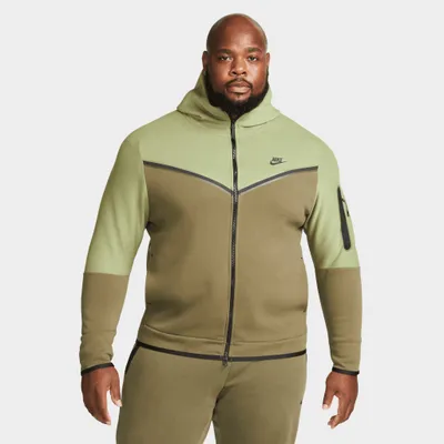 Nike Sportswear Tech Fleece Full-Zip Hoodie Alligator / Medium Olive - Black