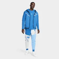 Nike Sportswear Tech Fleece Full Zip Hoodie Dark Marina Blue / Light Bone