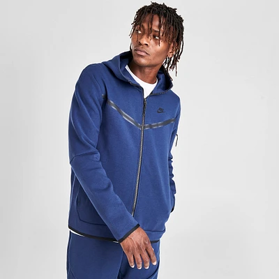 Nike Sportswear Tech Fleece Full Zip Hoodie Midnight Navy / Black