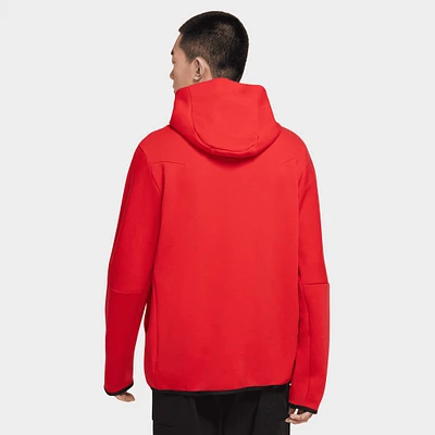 Nike Sportswear Tech Fleece Full Zip Hoodie University Red / Black