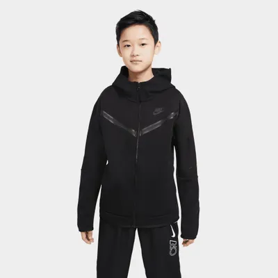 Nike Sportswear Junior Boys’ Tech Fleece Full-Zip Hoodie Black /