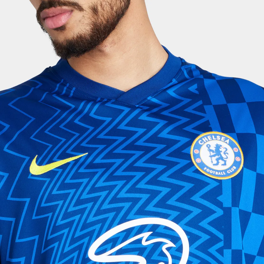 Nike Chelsea F.C. 2021/22 Stadium Home Lyon Blue / Opti Yellow