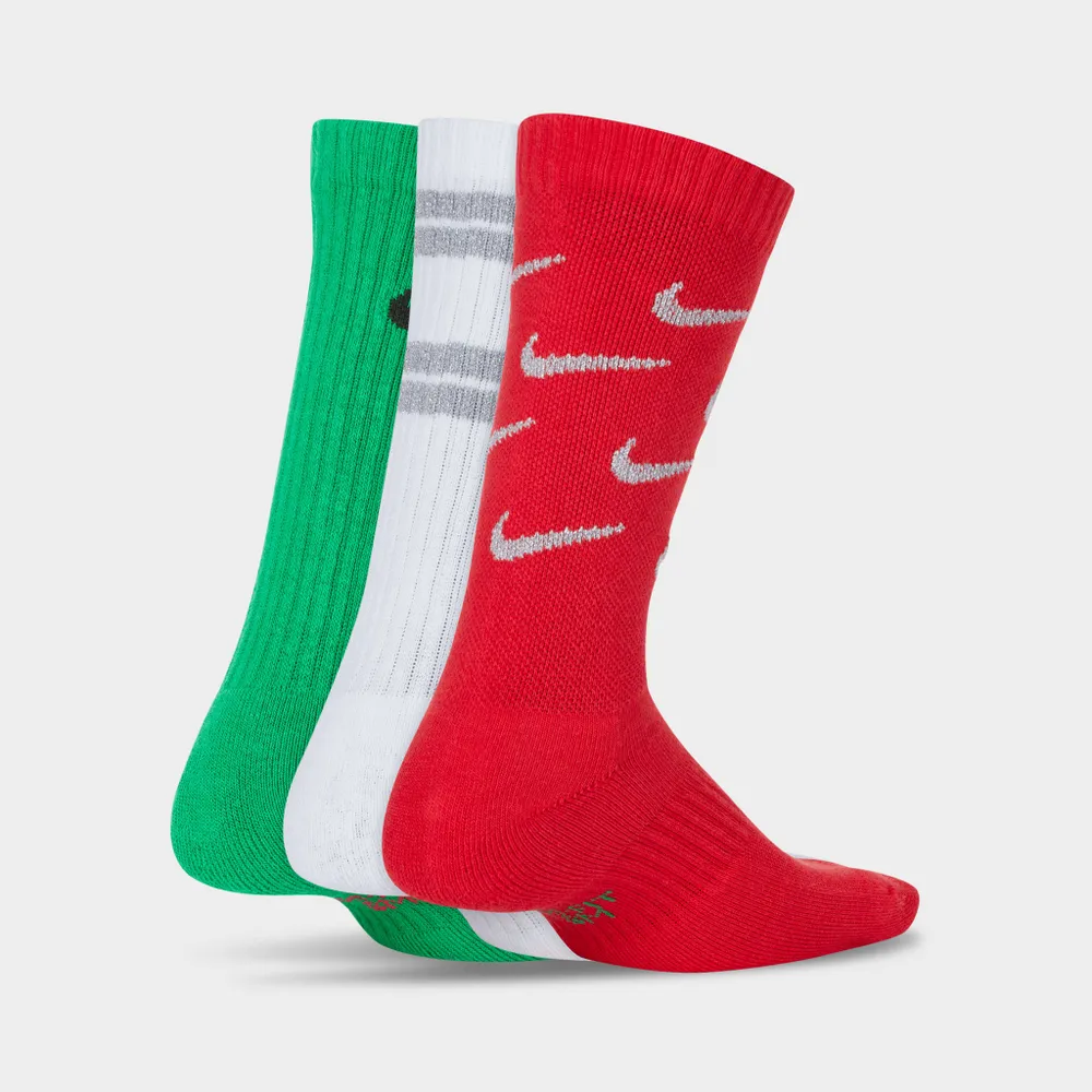 Nike Kids’ Everyday Cushioned Crew Socks (3-Pack) / Multi-colour