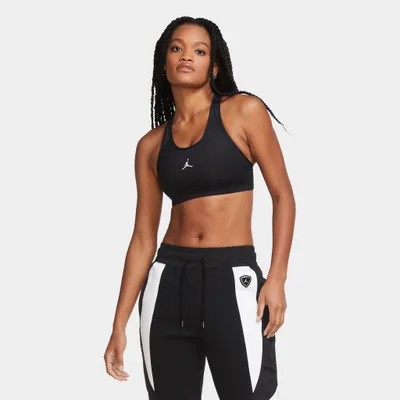 Jordan Women's Medium-Support 1-Piece Pad Sports Bra Black / White