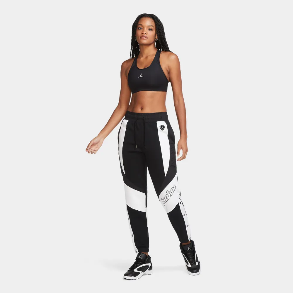 Jordan Women's Medium-Support 1-Piece Pad Sports Bra Black / White