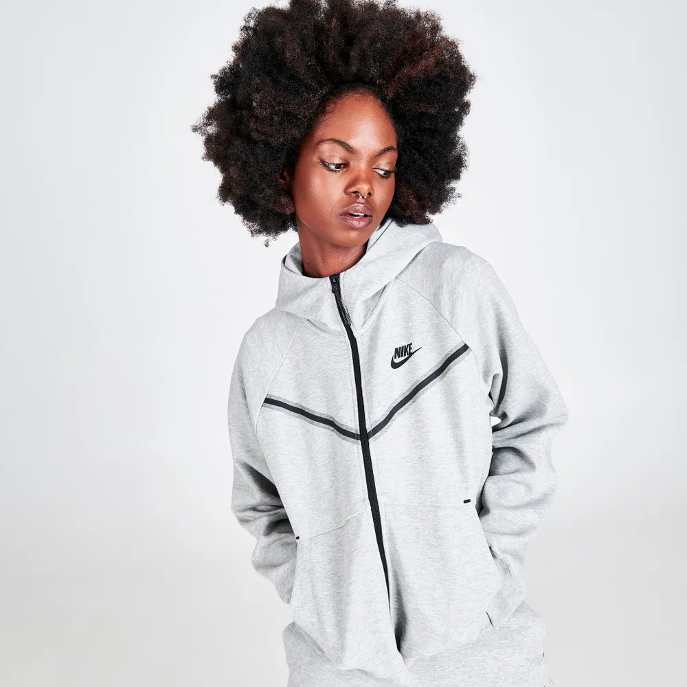 Nike Sportswear Women’s Tech Fleece Windrunner Full-Zip Hoodie / Dark Heather Grey