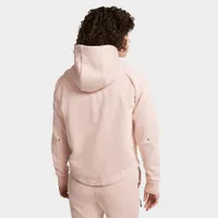 Nike Sportswear Women’s Tech Fleece Windrunner Full-Zip Hoodie Pink Oxford / Light Soft - White