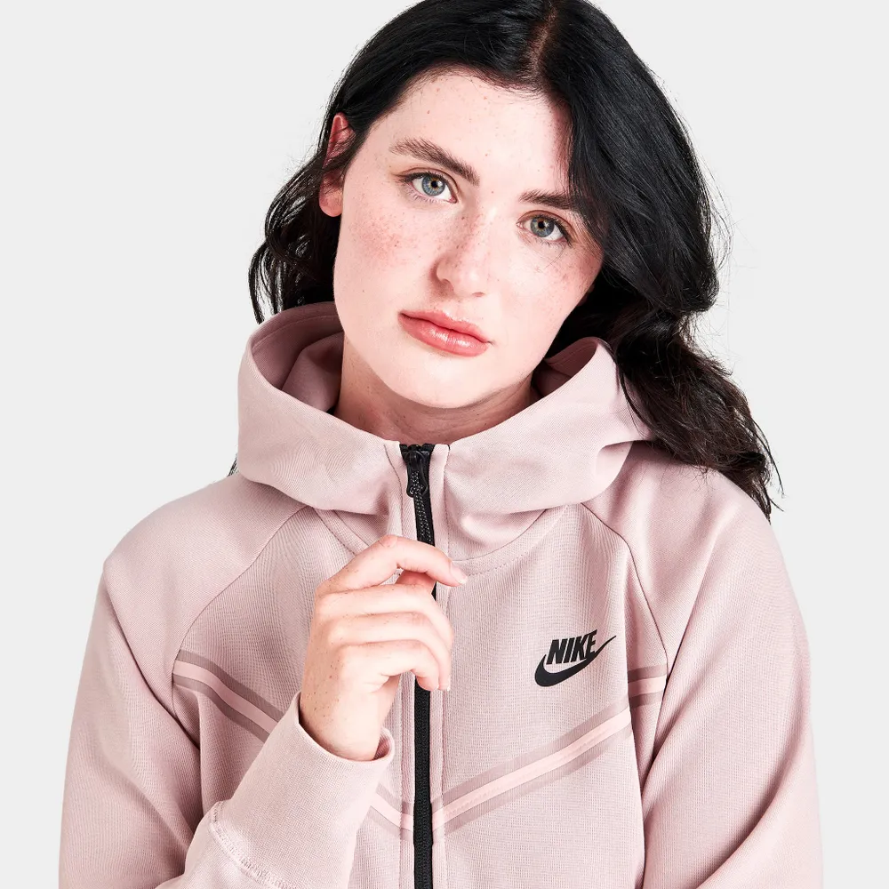 Nike Sportswear Women's Tech Fleece Windrunner Full-Zip Hoodie Pink Oxford  / Black