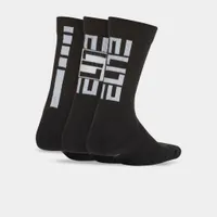 Nike Children’s Elite Basketball Crew Socks (3 Pack) / Black